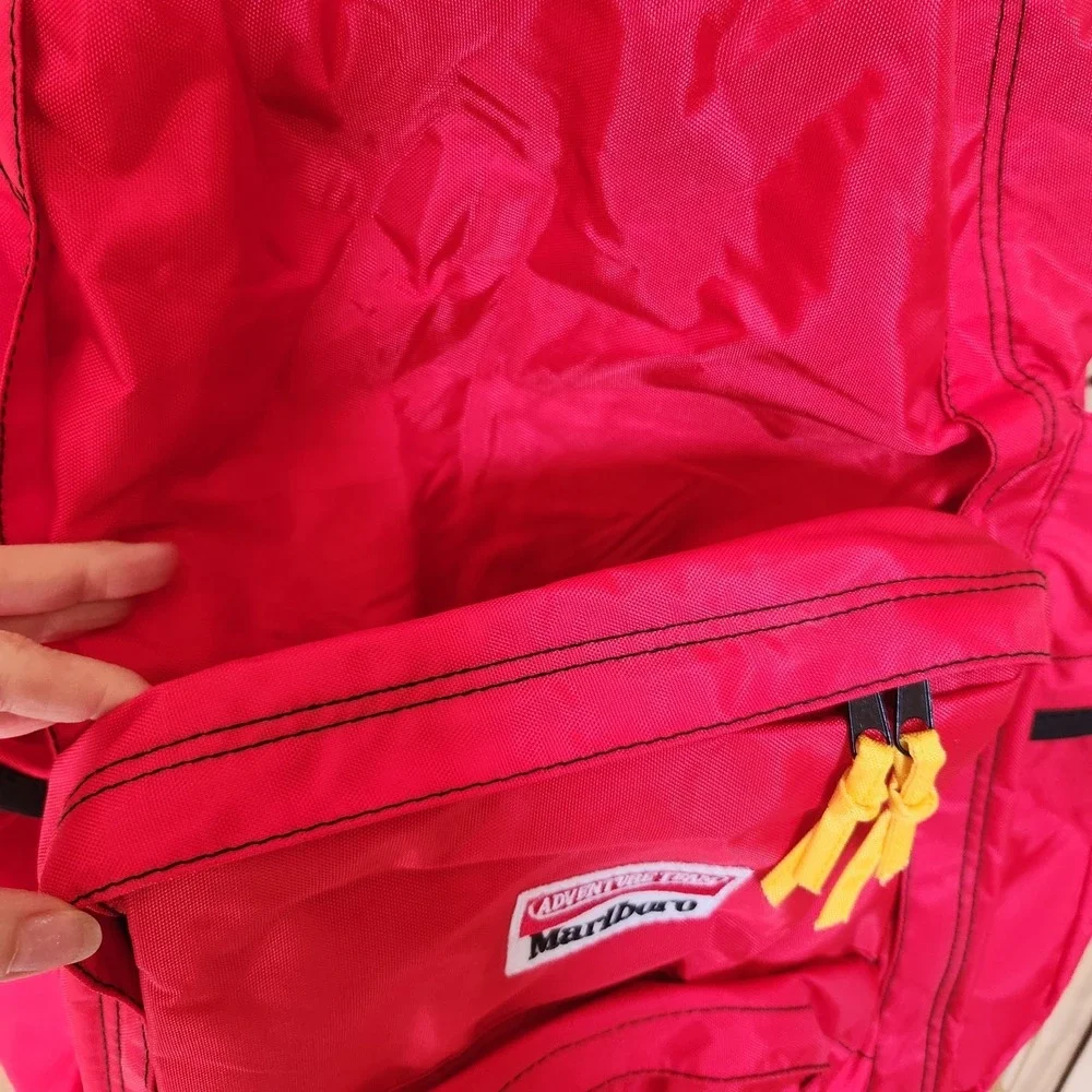 Vintage Marlboro Adventure Team Duffle Bag Backpack X bag attached Hiking Retro